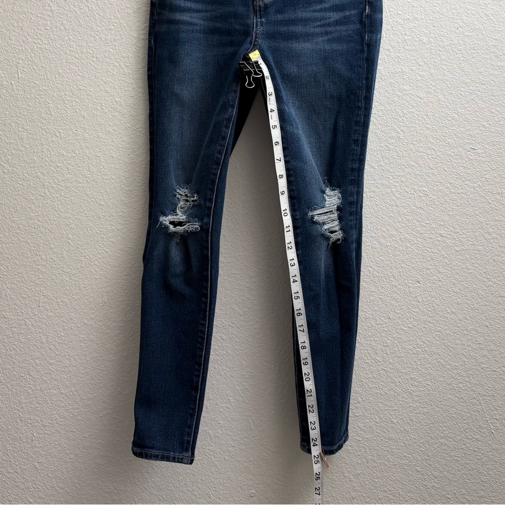 American Eagle AE The Dream Jean Jegging Hi Rise Blue Dark Wash size 4 Short - Picture 7 of 10